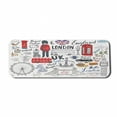 thumbnail image 1 of Hipster Computer Mouse Pad, I Love London Double Decker Bus Telephone Booth Cab Crown of United Kingdom Big Ben, Rectangle Non-Slip Rubber Mousepad Large, 31" x 12", Multicolor, by Ambesonne, 1 of 2