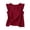 Wine#03, variant on Yteetum Women's Cotton Tank Tops Summer Oversized Crewneck Ruffle Trim Sleeveless Shirts Casual Solid Round Neck Loose Lightweight Comfy Travel Vacation Tanks