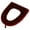 3PCS-Wine, variant on LGCASL 2pcs Brown Toilet Seat Toilet Seat Cover Bathroom Soft Thicker Warmer Washable Cloth Toilet Seat Cover Most Size Toilet Lids for Bathroom