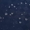 thumbnail image 3 of Fabric Shower Curtain, Hotel Luxury 190GSM Heavy Duty Thick Shower Curtain for Bathroaom Washable, Navy Blue, 72x78 Inches, 3 of 7