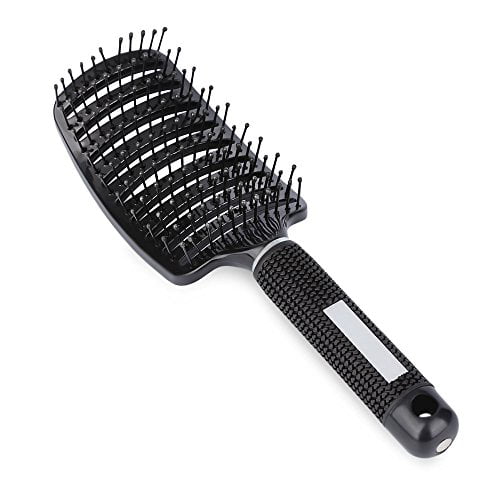 Vent Hair Brush Blow Dryer Brush, Women Thick Long Curly Paddle Hair  Detangling Massage Brushes, Fast Drying Hair Straight Barber Volume Comb,  Curved Anti Static Styling Tool for Wet/Dry Hai 