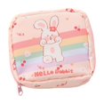 thumbnail image 2 of Outdoor Casual Zipper Bag Bear Rabbit Cartoon Design Sanitary Napkin Storage Bag Cow Cosmetic Bag Travel Cosmetics Organizer Small Items Bags G, 2 of 8