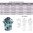 thumbnail image 3 of KTMKH Mens Short Sleeve Shirt Casual Vacation 3D Print Seaside Coconut Leaf Print Shirt, 3 of 4