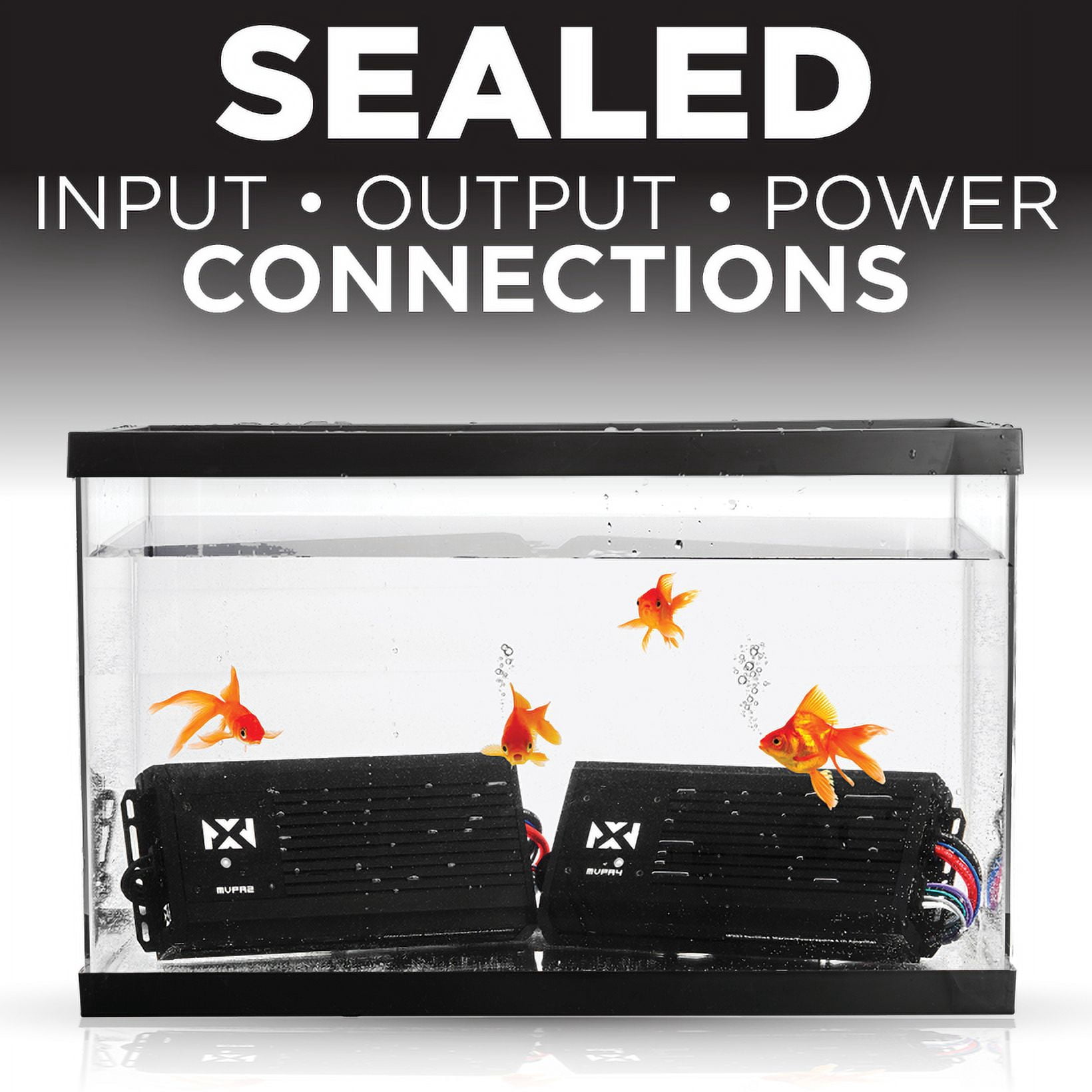 NVX MVPA6 Marine/Powersports/Motorcycle Amplifier 900W RMS Marine 6-Channel Class D Amplifier