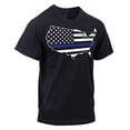 thumbnail image 2 of Rothco Thin Blue Line America Map T-Shirt, 2 of 4