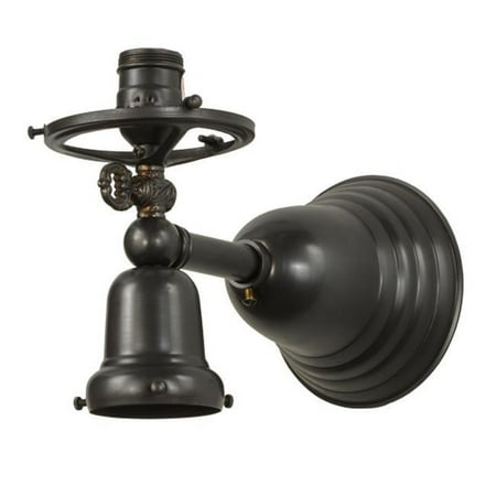 

Meyda 146049 5 in. Revival Gas & Electric Wall Sconce Hardware Craftsman Brown