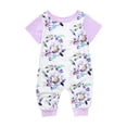 thumbnail image 4 of JGTDBPO Baby Girl Clothes Newborn Infant Romper Summer Fashion Cute Print Round Neck Short Sleeve Onesie Crawl Suit, 4 of 9