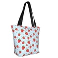 thumbnail image 3 of Kdxio Strawberry Women Reusable Grocery Bags Foldable Ripstop,Reusable Shopping Bags for Shopping,Gym,Gift, 3 of 8