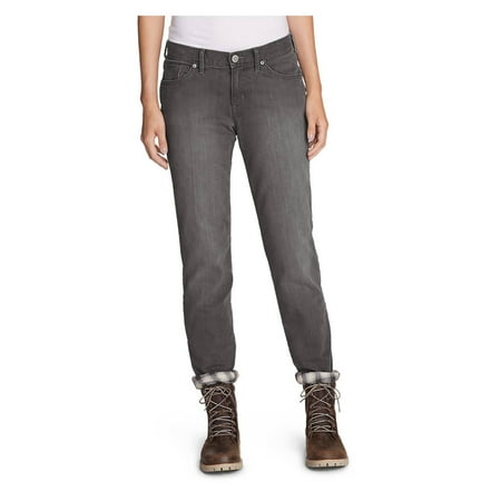 Eddie Bauer Women's Boyfriend Flannel-Lined Jeans