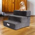 thumbnail image 3 of Portable Dog Stairs Ladder Anti Slip Outdoor Pet Climbing Ramp Washable Dark Dark Grey, 3 of 7