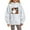 White, variant on YunPes Children's Casual and Fashionable Halloween 3D Printed Hooded Long Sleeved Sweatshirt Youth Large