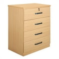 thumbnail image 1 of Better Home Products Liz Super Jumbo 4 Drawer Storage Chest Dresser Beech Maple, 1 of 8