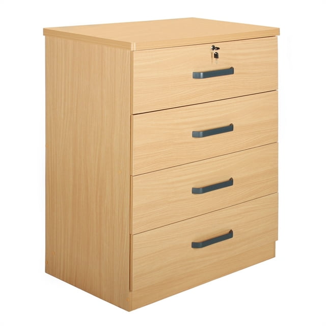 Better Home Products Liz Super Jumbo 4 Tiroirs Commode Commode en Hêtre Érable