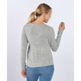 thumbnail image 2 of Boxercraft BW1301 Women's Cuddle Soft Wrap Top-Oxford Heather-XS, 2 of 4