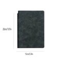 thumbnail image 2 of Kabnic Whiteboard Notebook, Reusable Dry Erase Whiteboard, A5 Portable Dry Erase Pad with PU Cover White Board for Notes Lists Memo Message Presentation, Black, 2 of 7