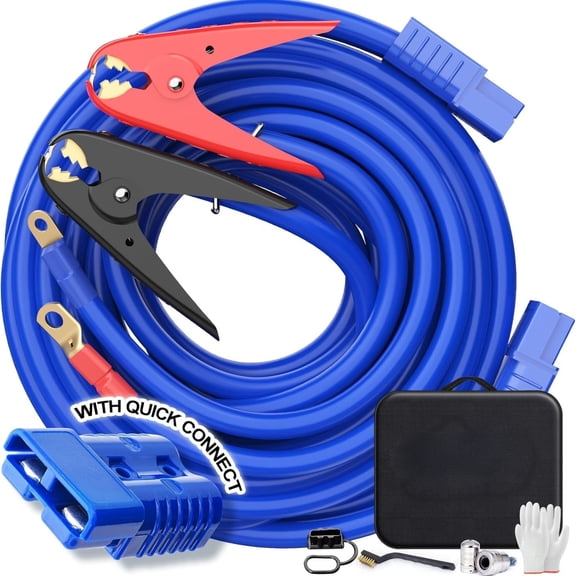 Energizer Professional Series 1-Gauge 800A 30 Ft Automotive Jump Starter Cables