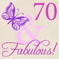 thumbnail image 2 of CafePress - 70 & Fabulous (Plumb) Tote Bag - Unisex Canvas Tote Bag, Beige, 1-Piece, 2 of 6