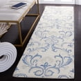 thumbnail image 3 of SAFAVIEH Jardin Garrick Floral Wool Area Rug, Ivory/Blue, 5' x 8', 3 of 10
