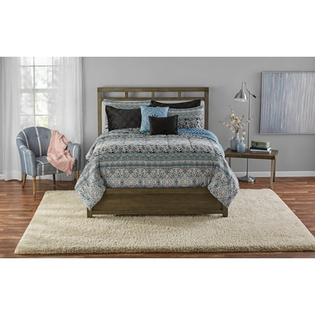 Mainstays Alanis Medallion Reversible Comforter Set W Bonus Quilt