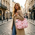 thumbnail image 2 of Corduroy Tote Bag for Women,Large Capacity Cute Tote Bags With 6 Pockets,Crossbody Shoulder Handbag for Work Travel Gym, 2 of 6