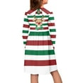 thumbnail image 3 of DISNIMO Reindeer Dresses for Girls 9-10 Years Old Girls Midi Christmas Dress for Girls Striped Dress Kids Long Sleeve Skater Dress Girls Casual Collared Dress forDress Child Swing Dress, 3 of 7