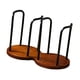thumbnail image 4 of Estante para guardar tazas, portavasos de papel, organizador de tazas para cafeterías y hoteles Doble negro, 4 of 9