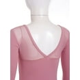 thumbnail image 5 of Alvivi Kids Girls Long Sleeve Ballet Dance Tutu Dress Ballroom Leotard Dancewear Pink 9-10, 5 of 7