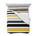 thumbnail image 7 of Yellow Black Stripe Full Size Down Alternative Comforter, Lightweight Comforter Quilt Bedding Set with Pillow Shams Modern Abstract Art Coarse Striped All Seasons Bed Comforter Duvet Insert 78"x90", 7 of 7