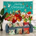 thumbnail image 1 of Christmas Background Cloth Holiday Party Event Decoration Tapestry Cloth Christmas Greetings Decoration Poster, 1 of 6