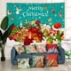 thumbnail image 1 of Tapiz de tela para decoración de fiestas navideñas, póster de saludos navideños, 1 of 6
