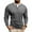 1104Gray, variant on Men’s Long Sleeve Henley Shirt Casual Crew Neck Button Placket Front Pocket Relaxed Fit Lightweight Top