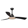 thumbnail image 5 of Ceiling Fan with Lights Remote Control,52"Black Ceiling Fan with 3 Color Temperature,3 Reversible Blade for Bedroom, Indoor/Outdoor Use, 5 of 16