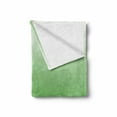 thumbnail image 2 of Ombre Soft Flannel Fleece Blanket, Green GrassForest Plant Nature Inspired Vivid Colored Modern Design Digital Artwork, Cozy Plush for Indoor and Outdoor Use, 60" x 80", Mint White, by Ambesonne, 2 of 6