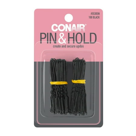 Conair Pin & Hold Hair Pins Black 100 Ct
