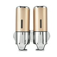 thumbnail image 4 of Wall Mount Soap Shower Dispenser Dual Pump 2 Separate Compartments Reusable Space Saving Shampoo Conditioner Dispenser 9506G Gold 1000ML, 4 of 14