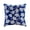 Royal Blue, variant on Custom Pillow Case, Dark Brown Shams, Green Sequins Leaf Botanical Pillow Shams, 24x24 inch (60x60 cm) Pillow Sham, Square Silk Shams, Floral Pillowcases, Tropical - Tulip Tropicava