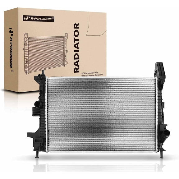 A-Premium Engine Coolant Radiator Assembly Compatible with Ford Focus 2015 2016 2017 2018 1.0L, Manual Transmission, Replace# CV6Z8005W