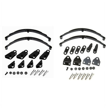 Front & Rear Hard Leaf Springs Suspension Steel Bar for 1/14 RC Tractor Trailer Truck Upgrade Parts Accessories