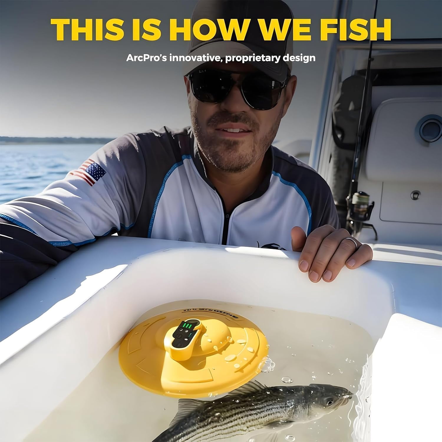 Rechargeable Bait Bucket Aerator - IPX7 Waterproof Magnetic Charging, Ultra Quiet Bubbler for Live Minnows, Portable Fishing Oxygen Pump for Cooler Ice Chest
