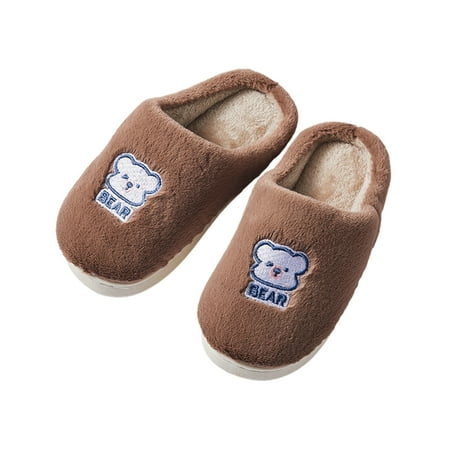 

Baozhu Toddler Slippers Kids Cotton Slippers Girls Boys Memory Foam Comfy House Slippers Bedroom 3-10 Years