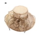 thumbnail image 1 of Flor Red Hilo Sombrero para el sol Playa Protector solar Sombrero para el sol Mujer Organza Sombrero de copa Wmkox8yii jkg5759, 1 of 2