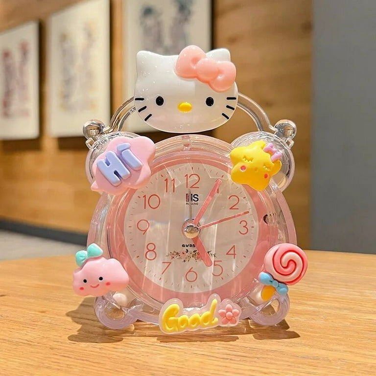香港限定 Hello Kitty アラームクロック ブルー Amazon.co.jp: サンリオ 目覚まし時計 アナログ 置き時計 連続