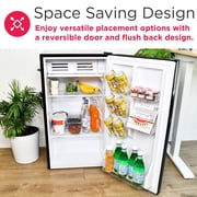 Frigidaire 3.2 Cu. ft. Retro Compact Refrigerator with Side Bottle Opener EFR376, Black