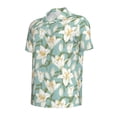 thumbnail image 3 of Daiia Lilies Flowers Pattern Men’s Polo Shirts,Solid Deck Shirt,Classic Fit, Breathable Cotton Polo for Casual and Sport Wear-4X-Large, 3 of 9