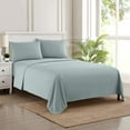 thumbnail image 2 of 1800 Series 4 Piece Deep Pocket Bedroom Bed Sheet Set Twin - Slate, 2 of 5