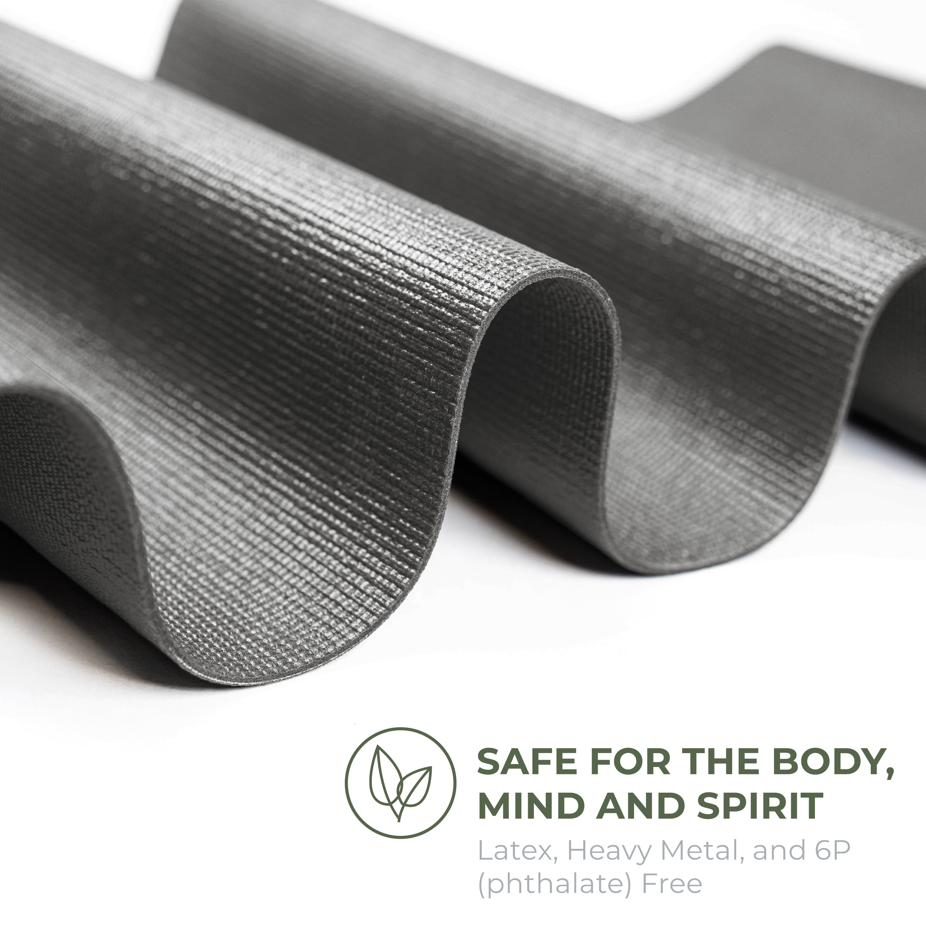 Sunshine Yoga Explore Bulk Yoga Mats, 10-Pack – 68" x 24", 4mm Thick, Non-Slip & Durable – Ideal for Studios, Schools & Gyms, Charcoal