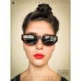 thumbnail image 4 of Womens Mod Thick Plastic Chunky Cat Eye Sunglasses Ivory - Light Brown, 4 of 8