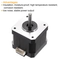 thumbnail image 4 of 5 Pcs Nema 17 Stepper Motor 42x42x40MM Bipolar 1.5A/2.8V 0.4N.M 42 Motor 2 Phase Servo Motor 1.8 Degree, 4 of 6