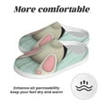 thumbnail image 6 of Fotbe White Bunny Bottom And Easter Eggs Pattern Women's Fuzzy Curly Fur Memory Foam Loafer Slippers Indoor Outdoor Slippers Winter Home Shoes-44/45, 6 of 7