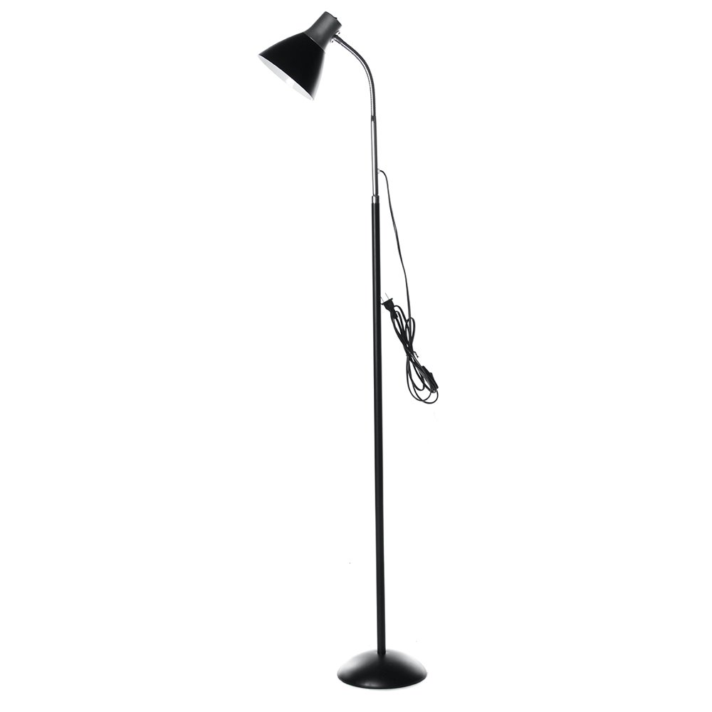 Stoneway Modern Gooseneck Floor Lamp Tall Satin Adjustable Arm for Living Room Reading Bedroom